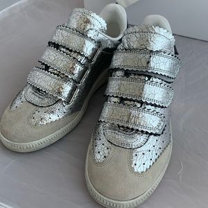 Isabel Marant Beth Cracked Sneakers